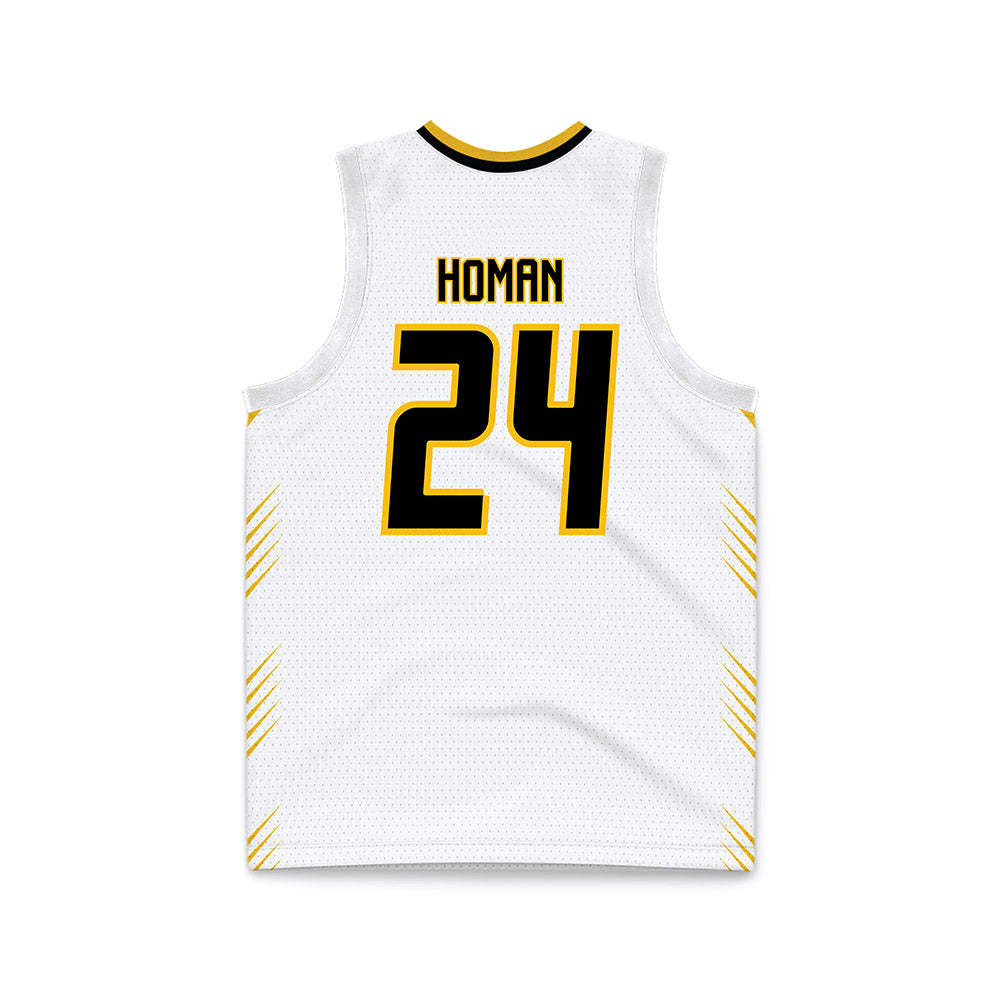 FHSU - NCAA Men's Basketball : Tory Homan - White Basketball Jersey-1