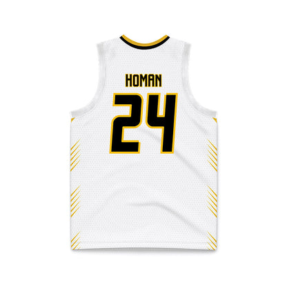 FHSU - NCAA Men's Basketball : Tory Homan - White Basketball Jersey-1