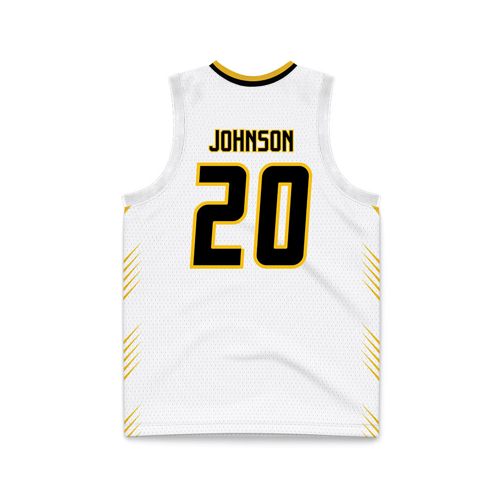 FHSU - NCAA Men's Basketball : Ben Johnson - White Basketball Jersey-1