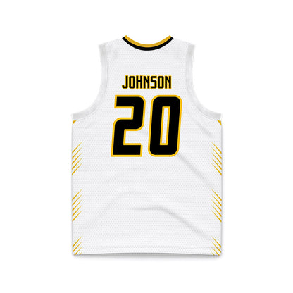 FHSU - NCAA Men's Basketball : Ben Johnson - White Basketball Jersey-1