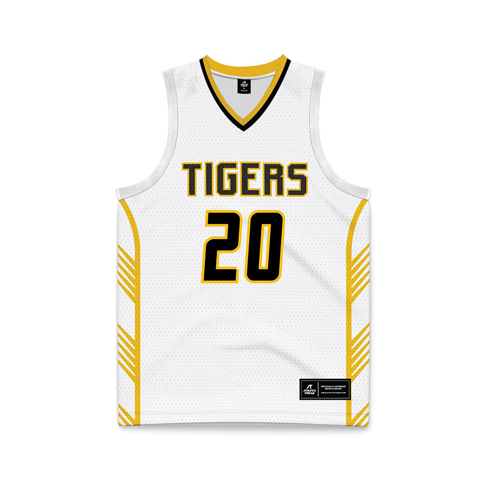 FHSU - NCAA Men's Basketball : Ben Johnson - White Basketball Jersey-0
