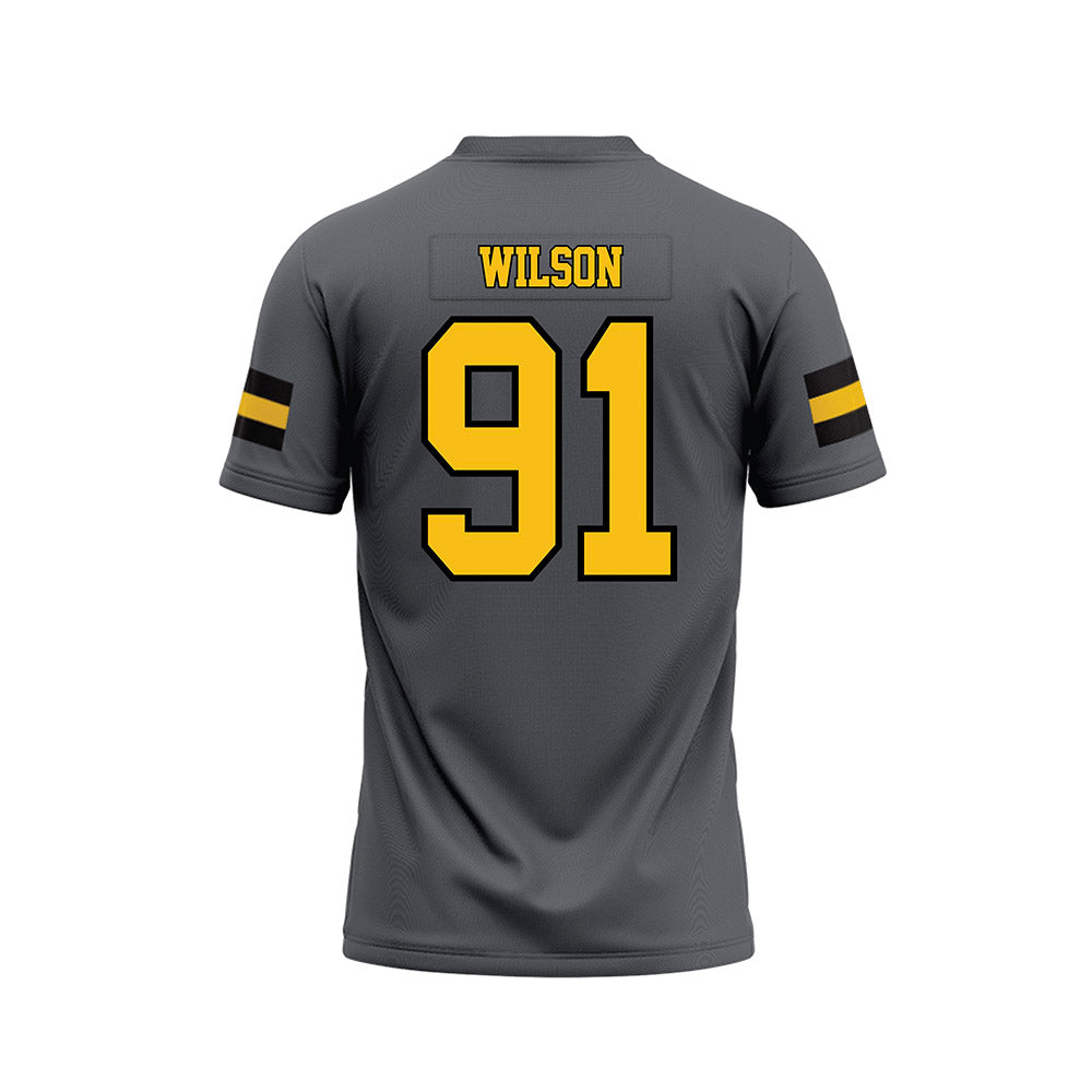 FHSU - NCAA Football : Jakolbi Wilson - Grey Football Jersey-1