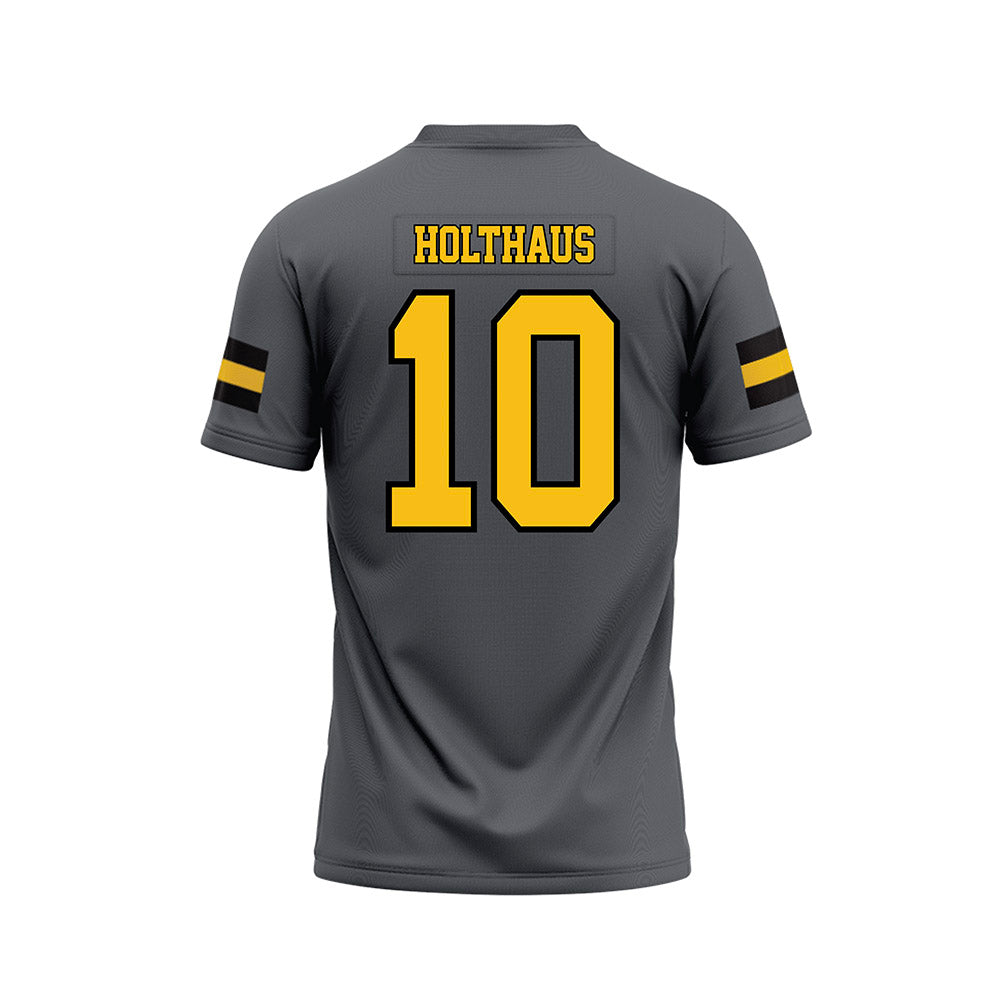 FHSU - NCAA Football : Isaiah Holthaus - Grey Football Jersey