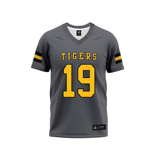 FHSU - NCAA Football : Josh Clark - Grey Football Jersey-0