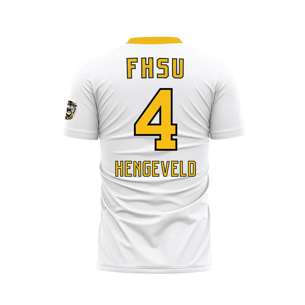 FHSU - NCAA Men's Soccer : Pieter Hengeveld - White Soccer Jersey