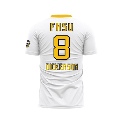 FHSU - NCAA Men's Soccer : Bryce Dickerson - White Soccer Jersey