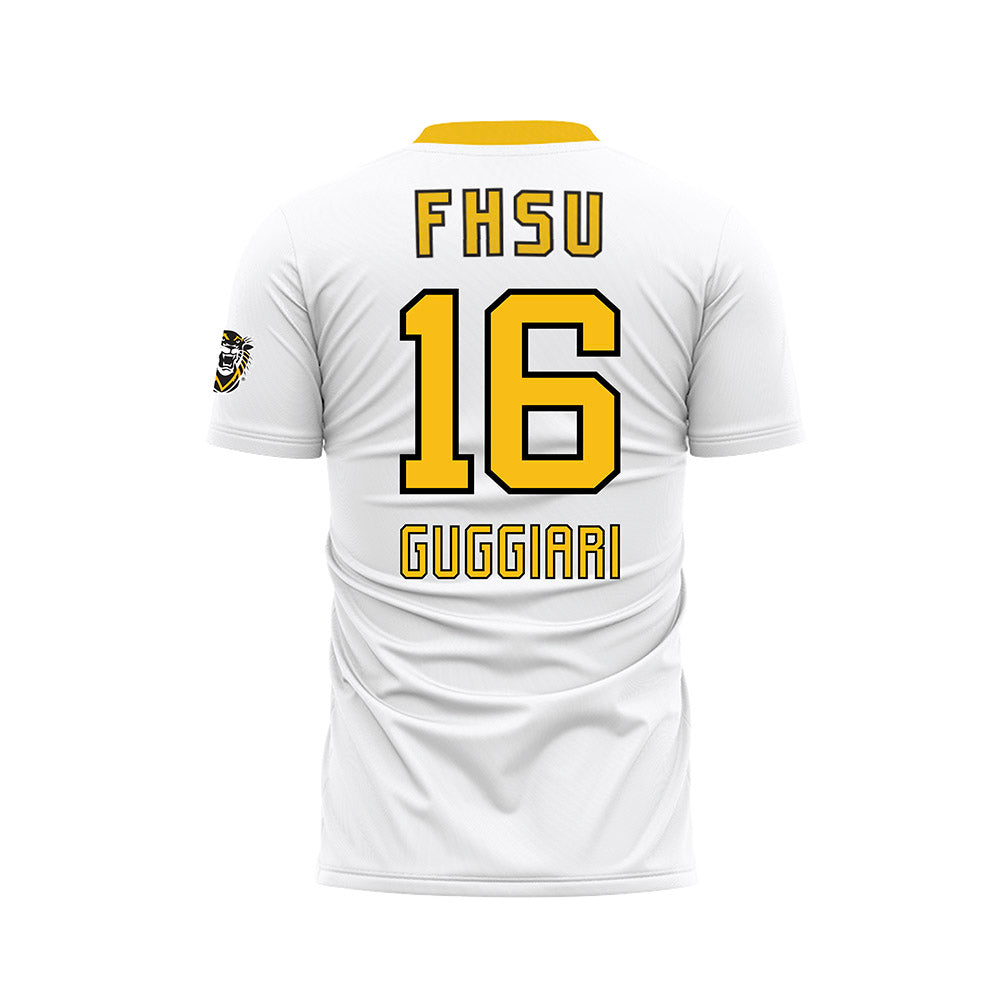 FHSU - NCAA Men's Soccer : Bruno Guggiari - White Soccer Jersey-1