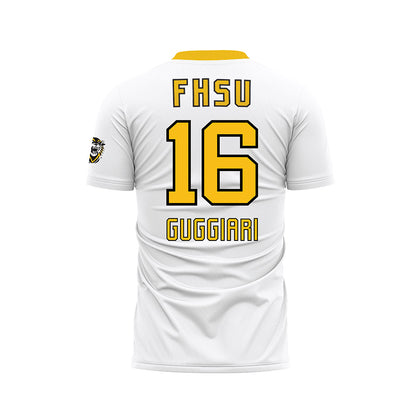 FHSU - NCAA Men's Soccer : Bruno Guggiari - White Soccer Jersey-1