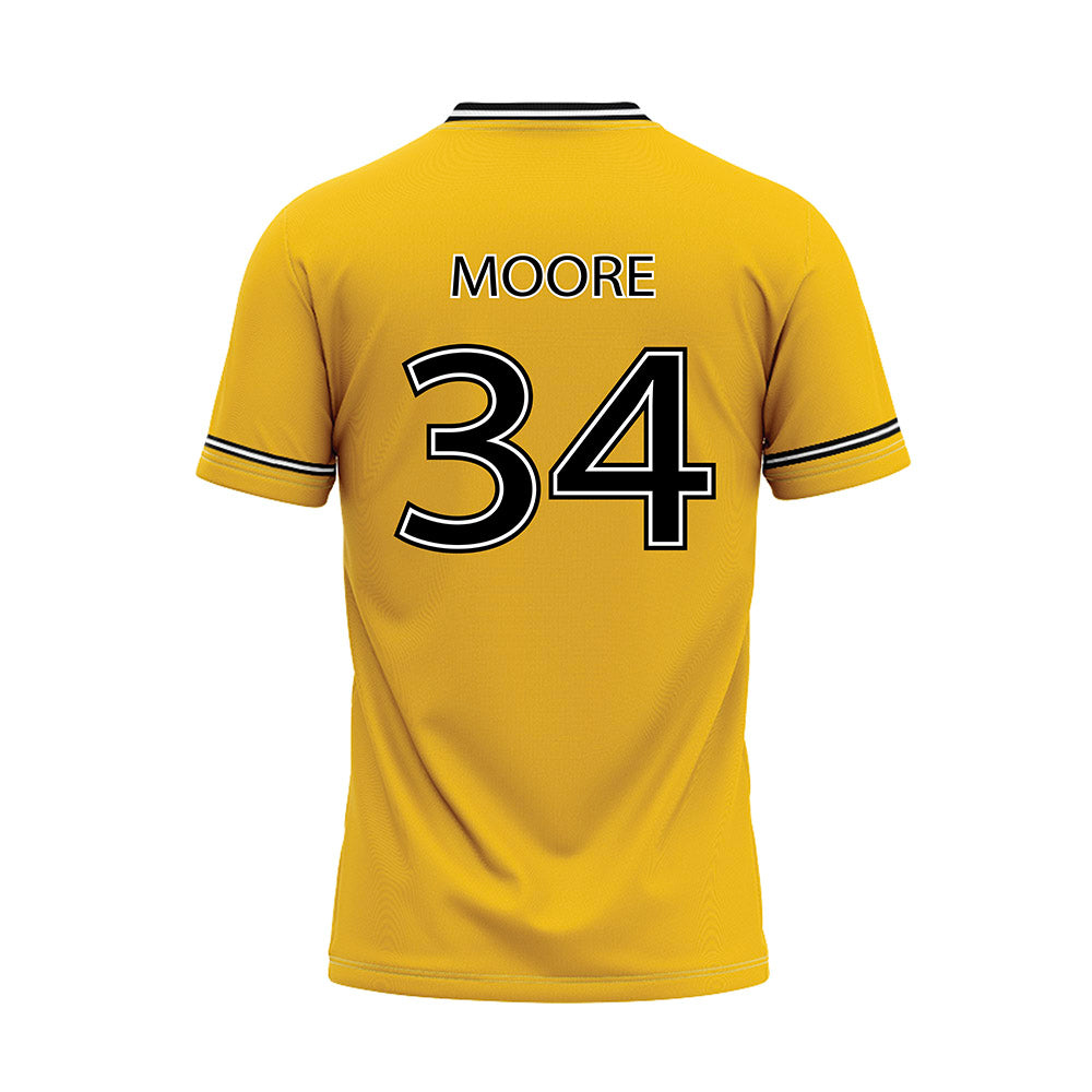FHSU - NCAA Baseball : Tony Moore - Yellow Baseball Jersey-1