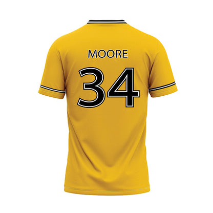 FHSU - NCAA Baseball : Tony Moore - Yellow Baseball Jersey-1