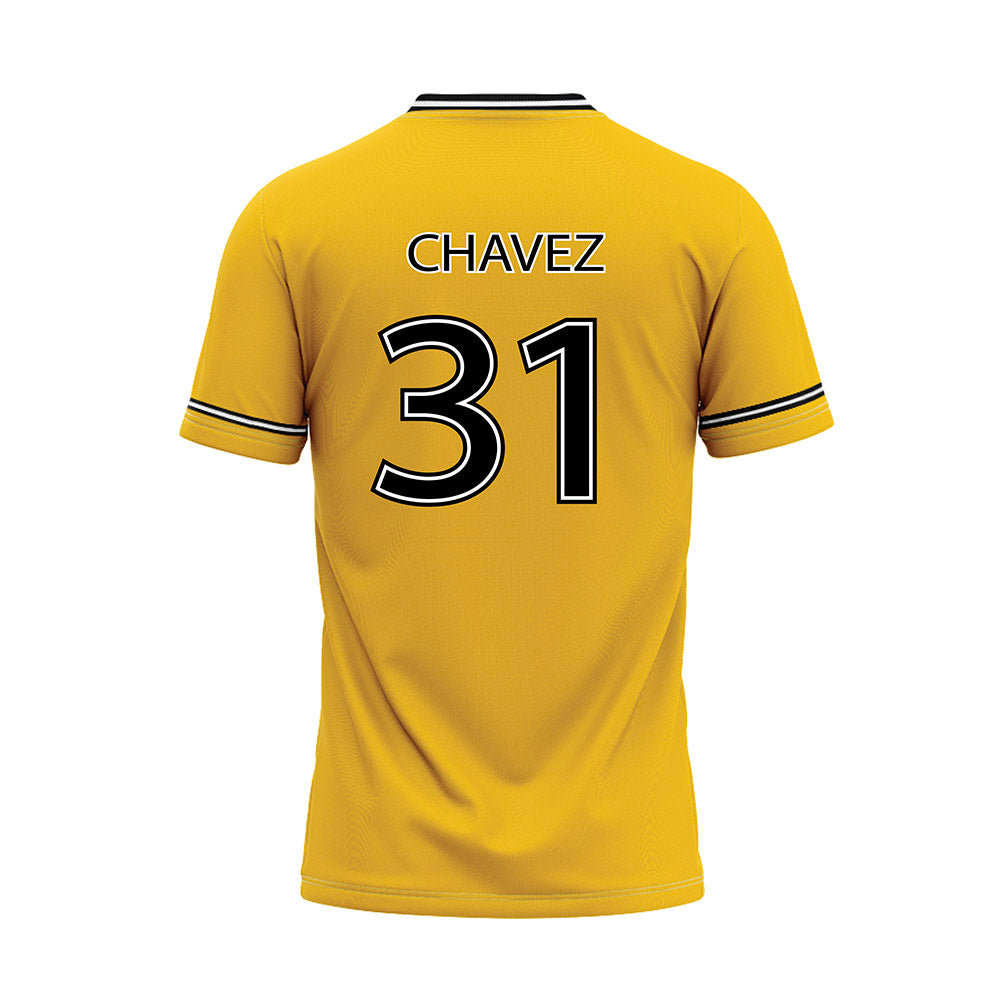 FHSU - NCAA Baseball : Brandon Chavez - Yellow Baseball Jersey-1