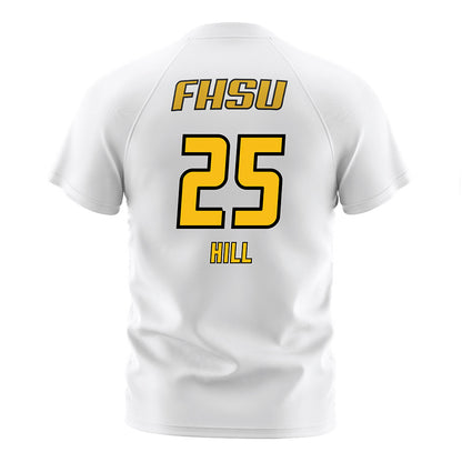 FHSU - NCAA Women's Soccer : Taylor Hill - White Soccer Jersey-1