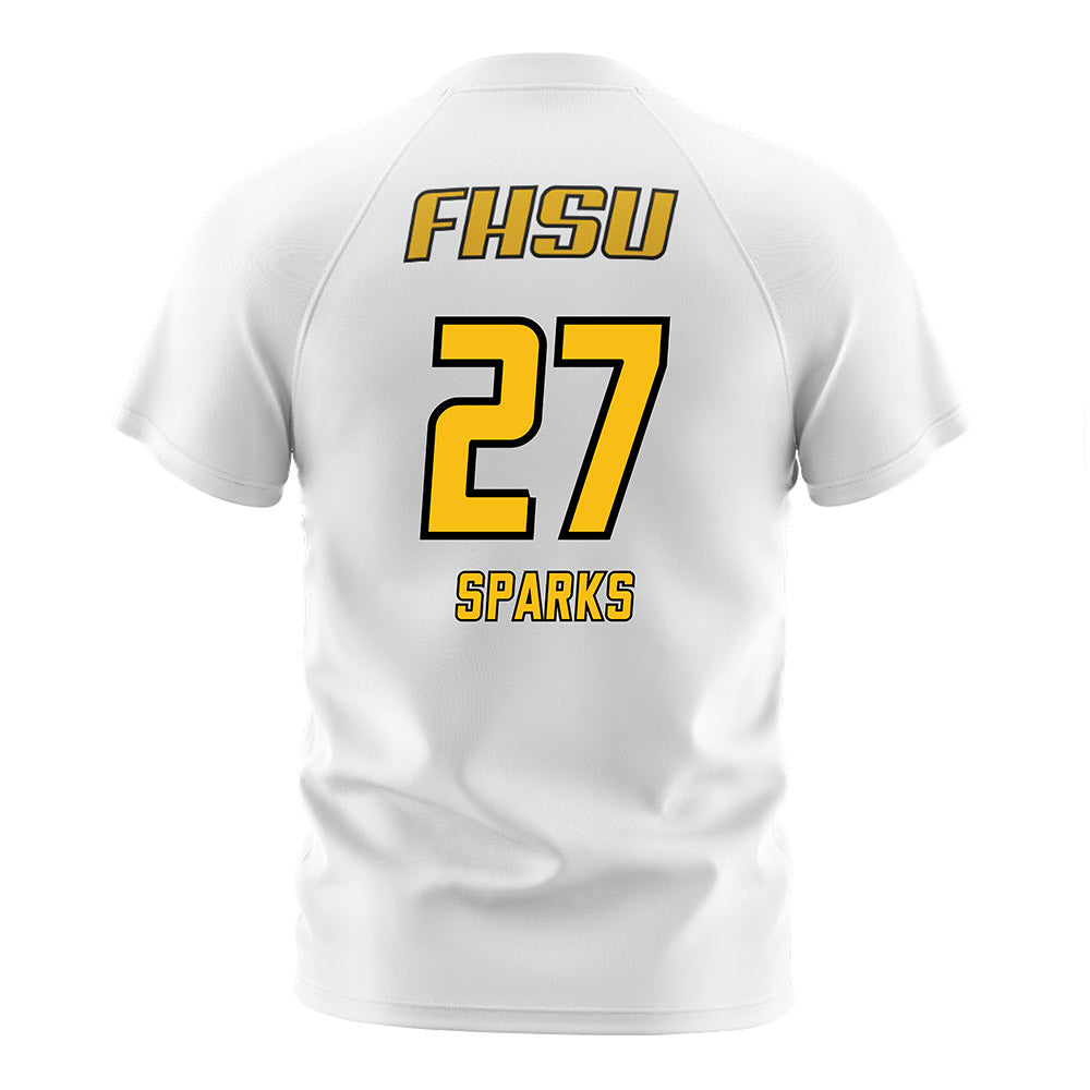 FHSU - NCAA Women's Soccer : Berkley Sparks - White Soccer Jersey-1