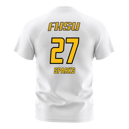 FHSU - NCAA Women's Soccer : Berkley Sparks - White Soccer Jersey-1