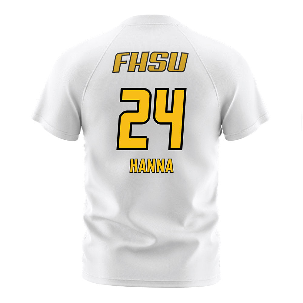 FHSU - NCAA Women's Soccer : Kiera Hanna - White Soccer Jersey-1