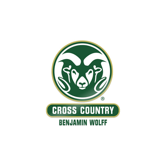 Colorado State - NCAA Men's Cross Country : Benjamin Wolff - Sticker-0