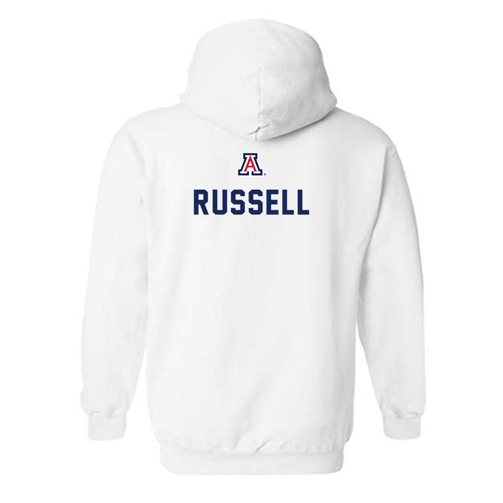 Arizona - NCAA Baseball : Tyler Russell - Sports Shersey Hooded Sweatshirt-1