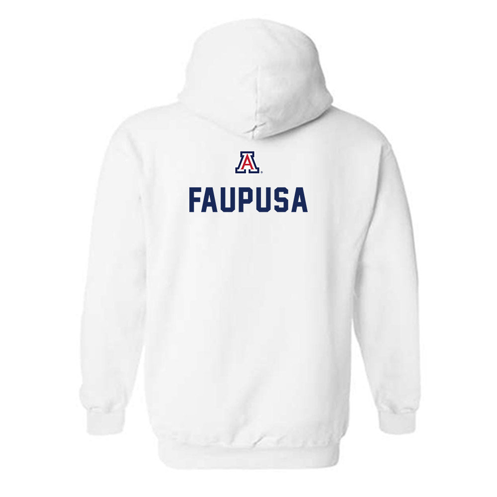 Arizona - NCAA Football : Manoah Faupusa - Sports Shersey Hooded Sweatshirt-1