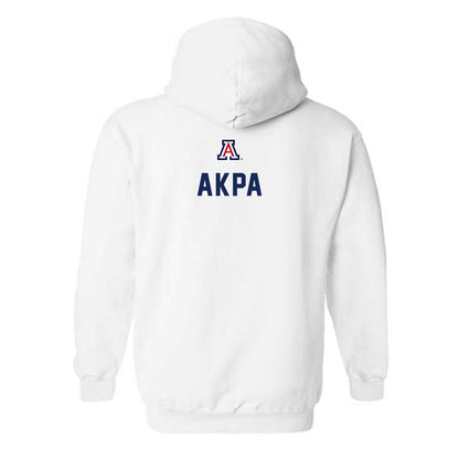 Arizona - NCAA Football : Louis Akpa - Sports Shersey Hooded Sweatshirt-1