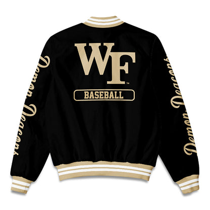 Wake Forest - NCAA Baseball : Luke Schmolke - Bomber Jacket-1