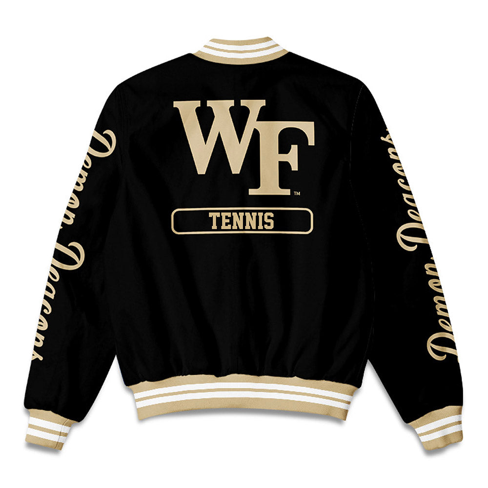 Wake Forest - NCAA Men's Tennis : Ariel Zauber - Bomber Jacket-1