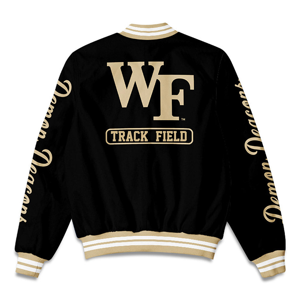 Wake Forest - NCAA Women's Track & Field : Abby Stankus - Bomber Jacket-1