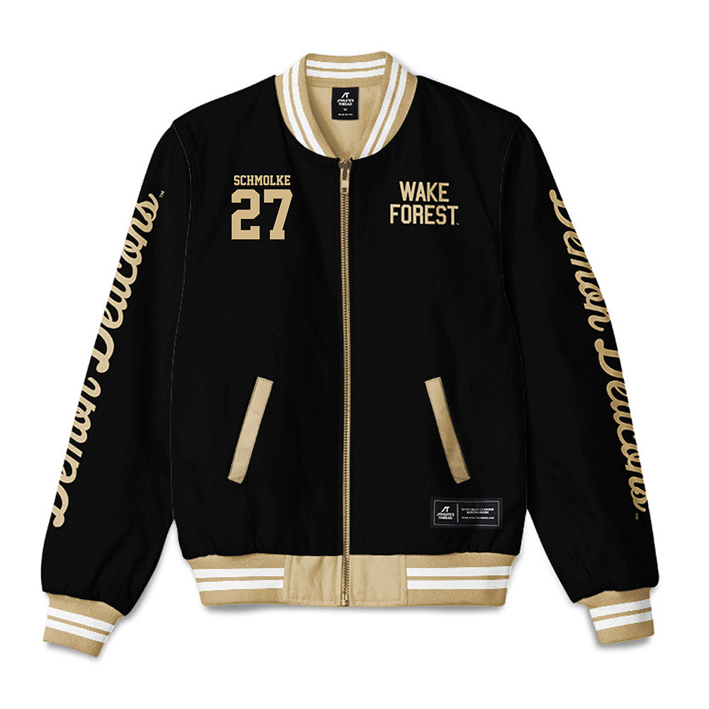 Wake Forest - NCAA Baseball : Luke Schmolke - Bomber Jacket-0