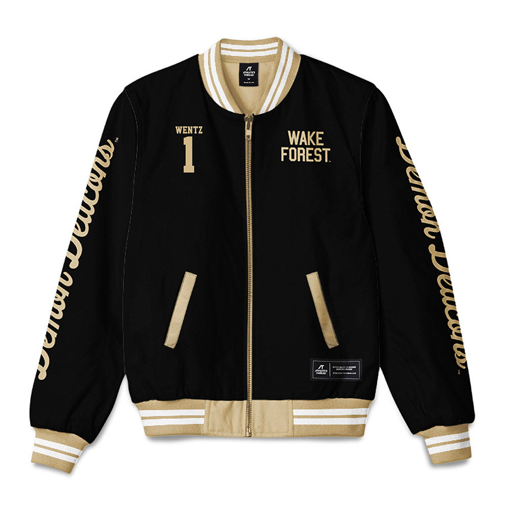 Wake Forest - NCAA Baseball : Dalton Wentz - Bomber Jacket-0