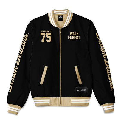 Wake Forest - NCAA Football : Derrell Johnson II - Bomber Jacket