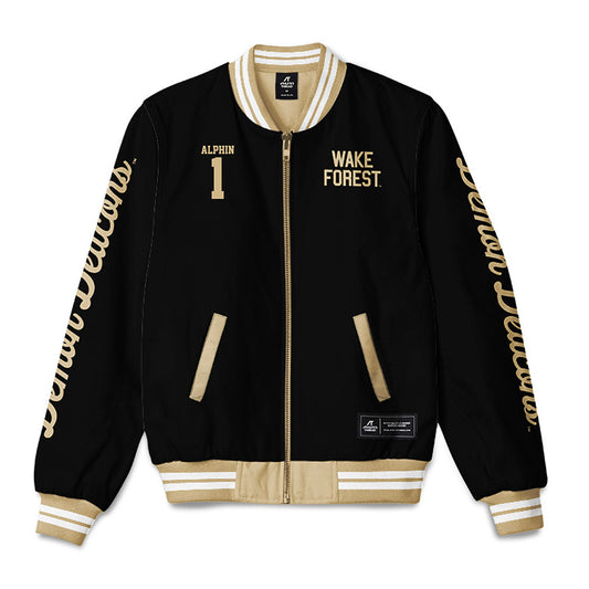 Wake Forest - NCAA Men's Soccer : Trace Alphin - Bomber Jacket