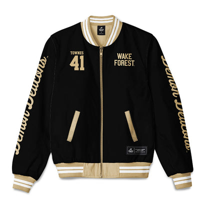 Wake Forest - NCAA Football : Kalil Townes - Bomber Jacket-0