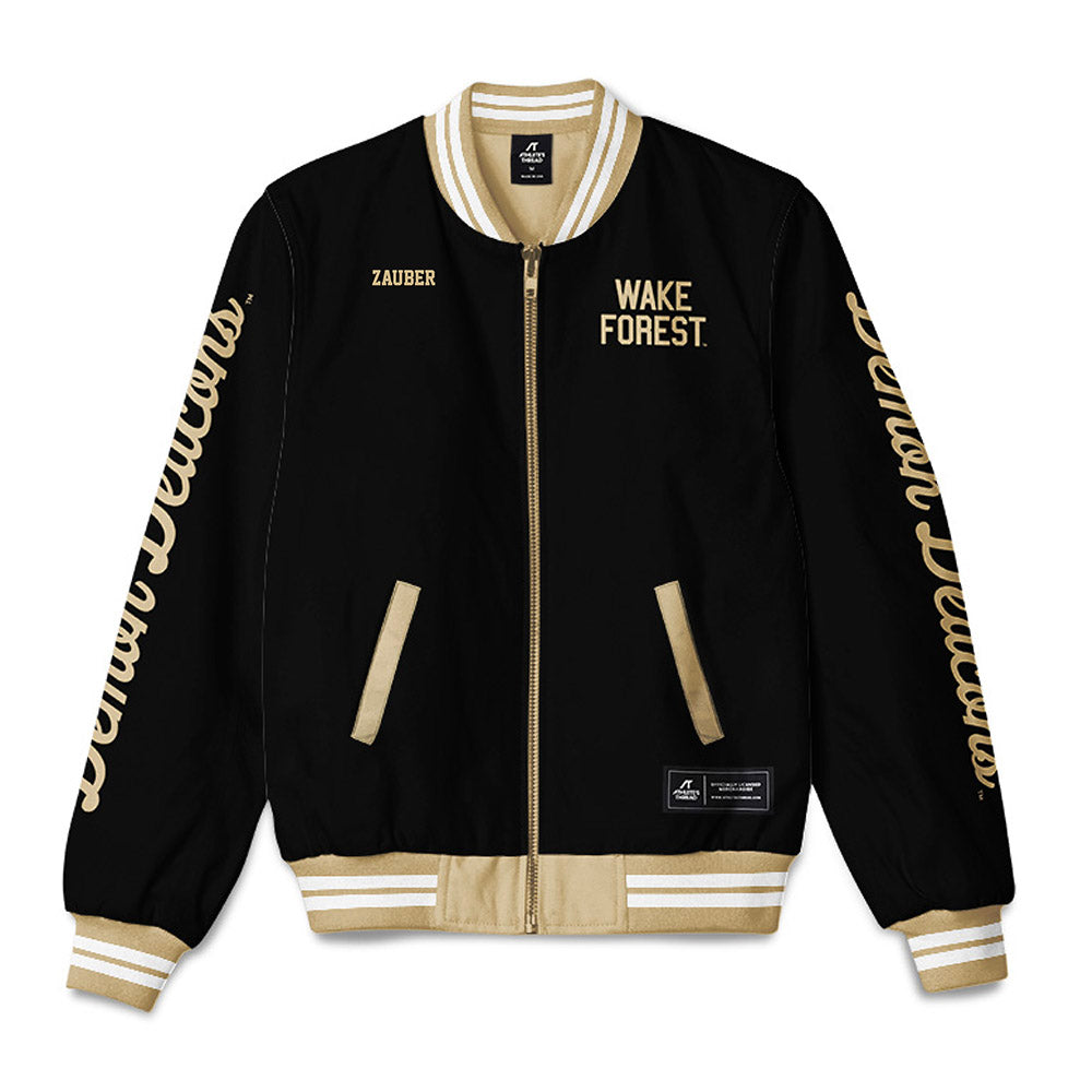 Wake Forest - NCAA Men's Tennis : Ariel Zauber - Bomber Jacket-0