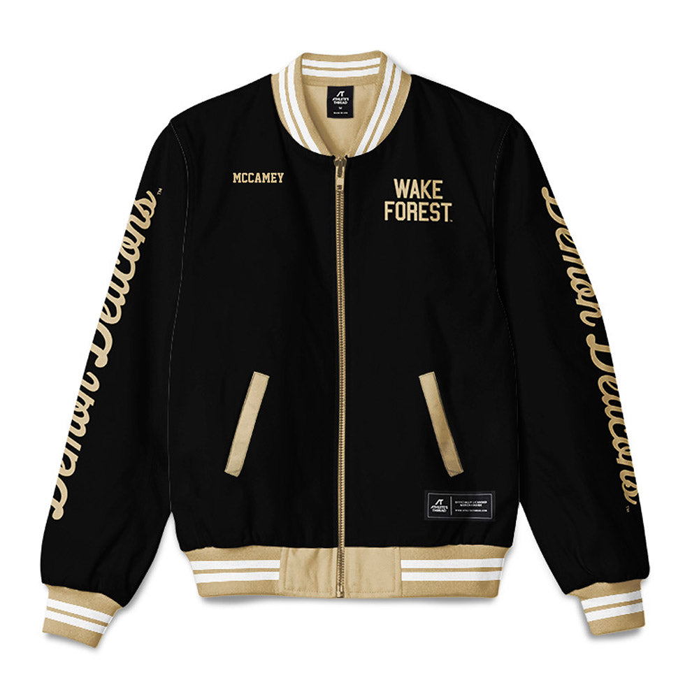 Wake Forest - NCAA Men's Track & Field : Brenner McCamey - Bomber Jacket