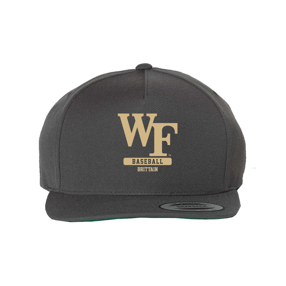 Wake Forest - NCAA Baseball : Nate Brittain - Snapback Hat-0