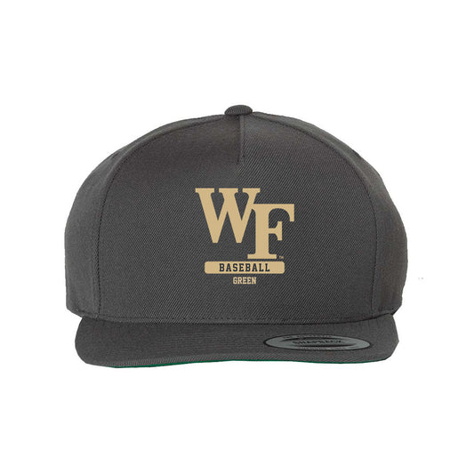 Wake Forest - NCAA Baseball : Griffin Green - Snapback Hat-0