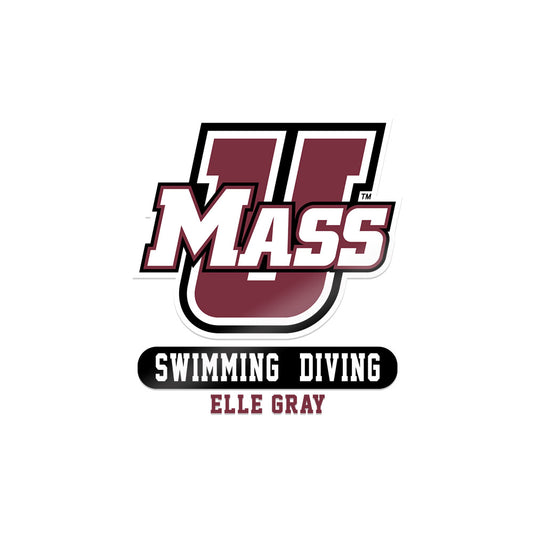 UMass - NCAA Women's Swimming & Diving : Elle Gray - Sticker-0
