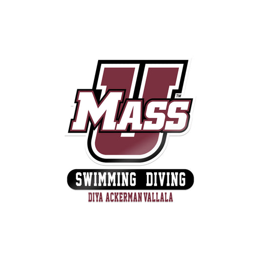 UMass - NCAA Women's Swimming & Diving : Diya Ackerman-Vallala - Sticker-0