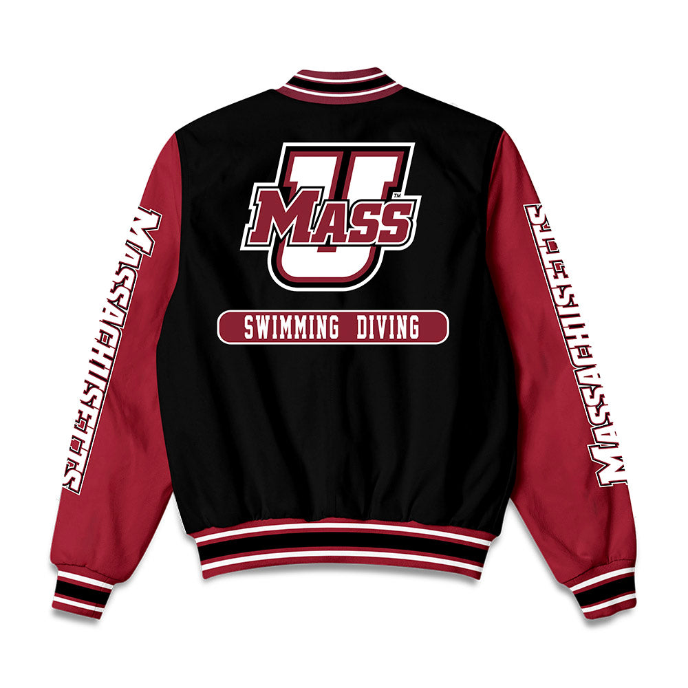 UMass - NCAA Women's Swimming & Diving : Anna Kwon - Bomber Jacket-1