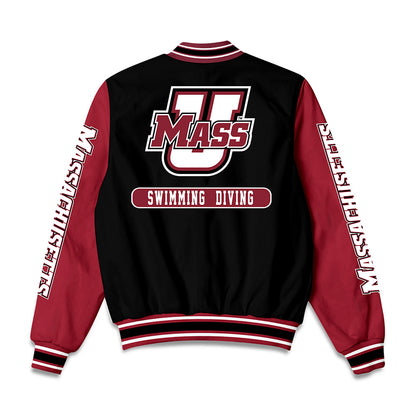 UMass - NCAA Women's Swimming & Diving : Anna Kwon - Bomber Jacket-1