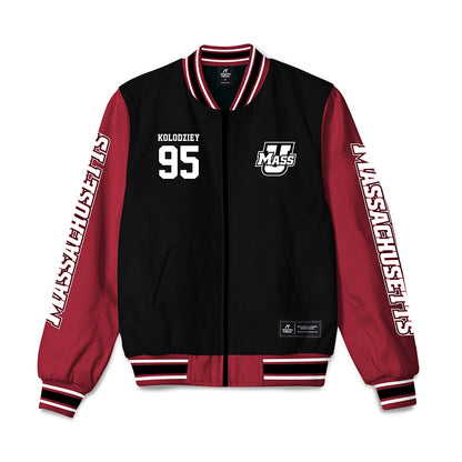 UMass - NCAA Football : CJ Kolodziey - Bomber Jacket