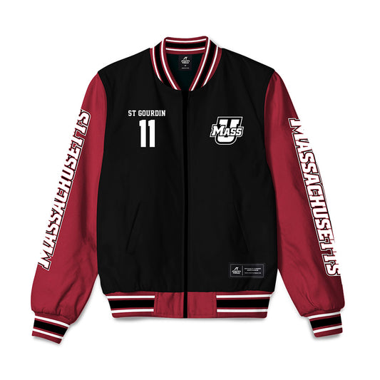 UMass - NCAA Football : Leonard St Gourdin - Bomber Jacket-0