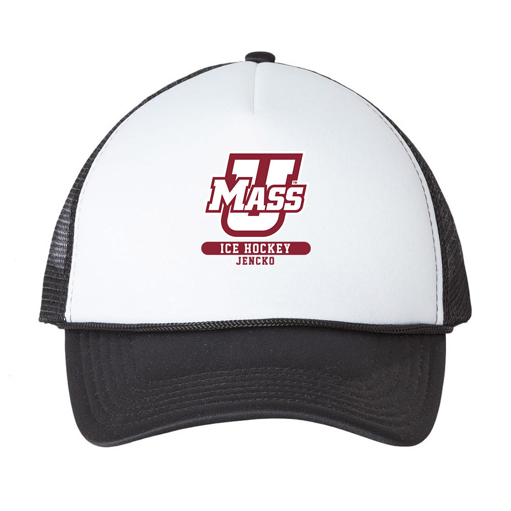 UMass - NCAA Men's Ice Hockey : Daniel Jencko - Trucker Hat-0