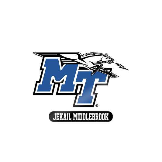 MTSU - NCAA Football : Jekail Middlebrook - Sticker-0