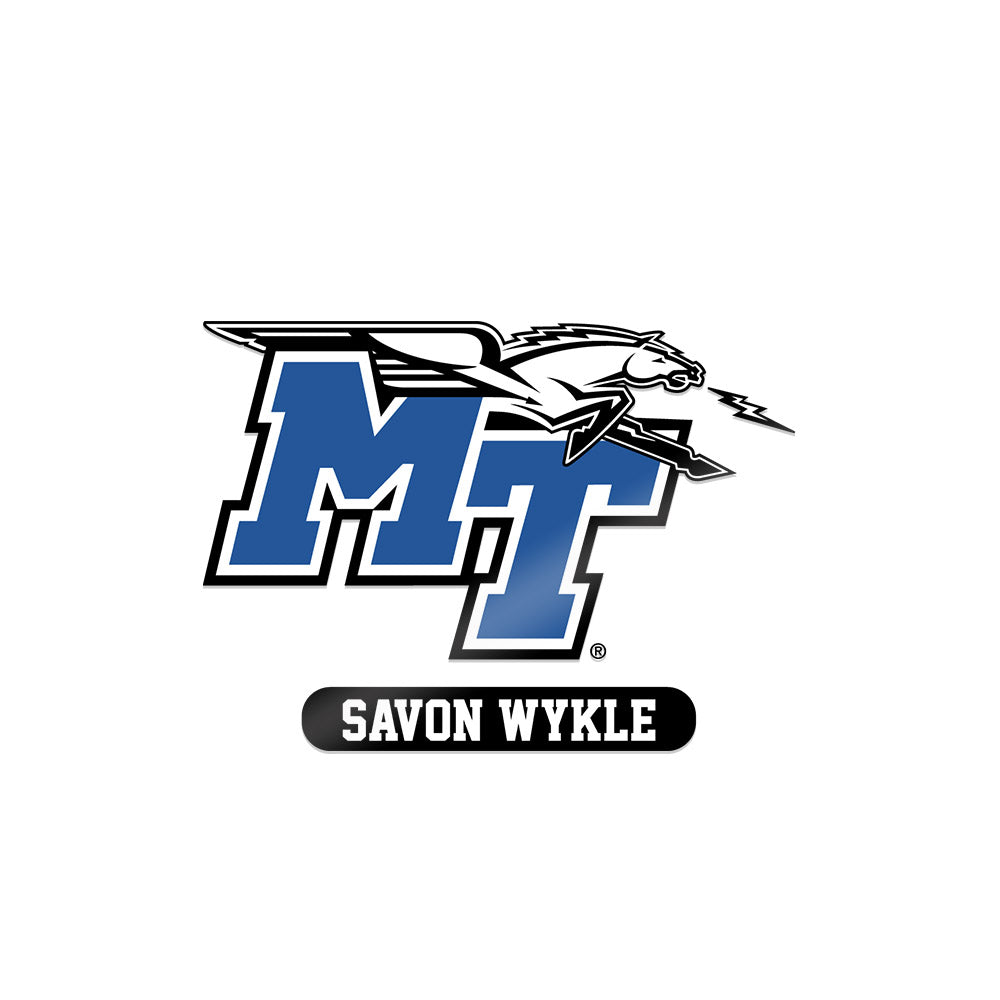 MTSU - NCAA Men's Basketball : Savon Wykle - Sticker-0