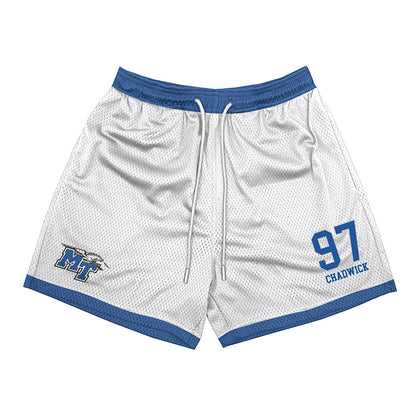 MTSU - NCAA Football : Grant Chadwick - White Shorts