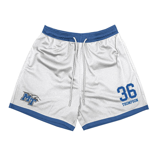 MTSU - NCAA Football : Jordan Thompson - White Shorts