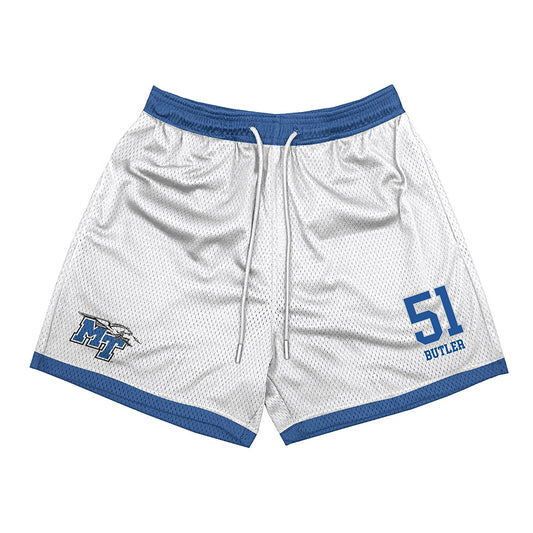 MTSU - NCAA Football : Quentin Butler - White Shorts-0