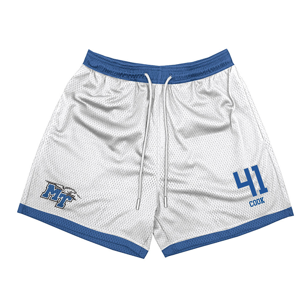 MTSU - NCAA Baseball : Calvin Cook - White Shorts