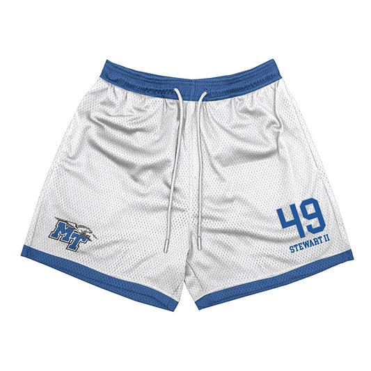 MTSU - NCAA Football : James Stewart II - White Shorts