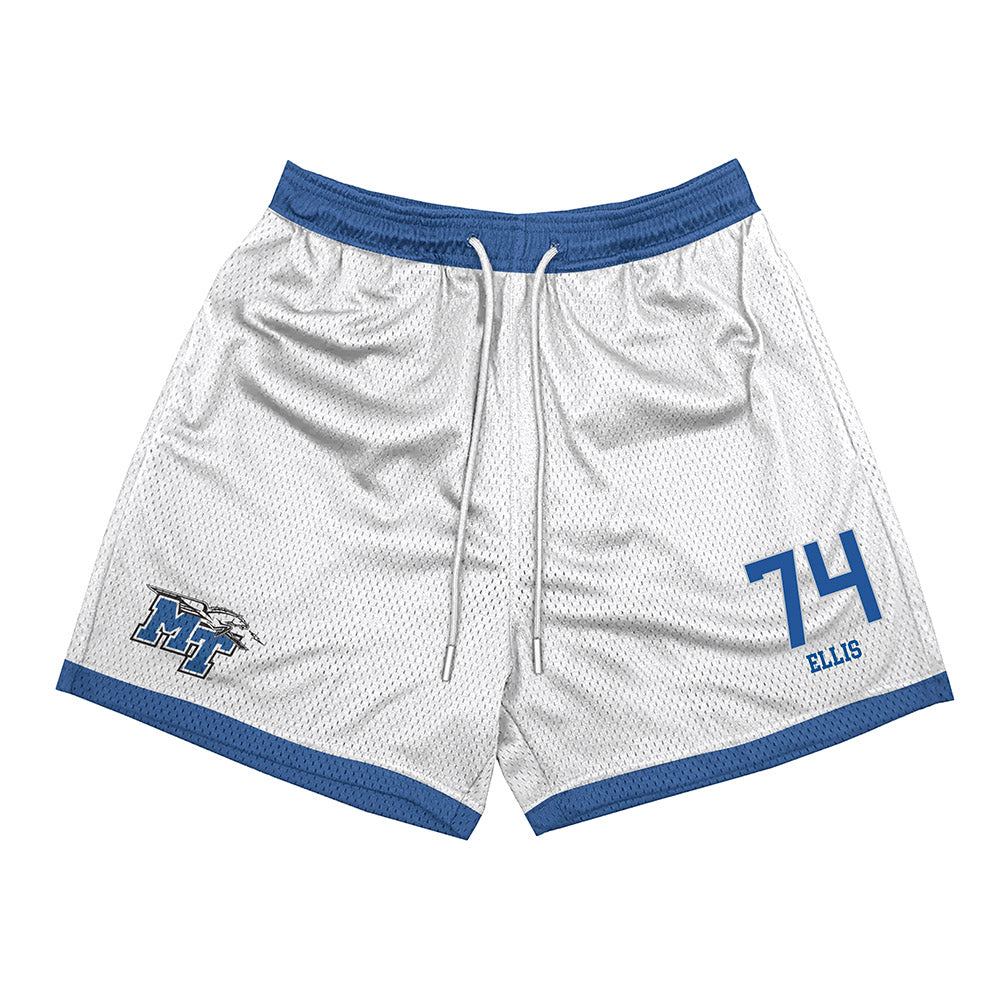 MTSU - NCAA Football : Ethan Ellis - White Shorts